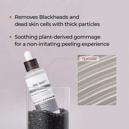 🏆Flash Sale⚡ 50K+ SOLD! Peel Shot Glow Rice Ampoule Duo - Serums for Brightening, Exfoliating, and Moisturizing🌾