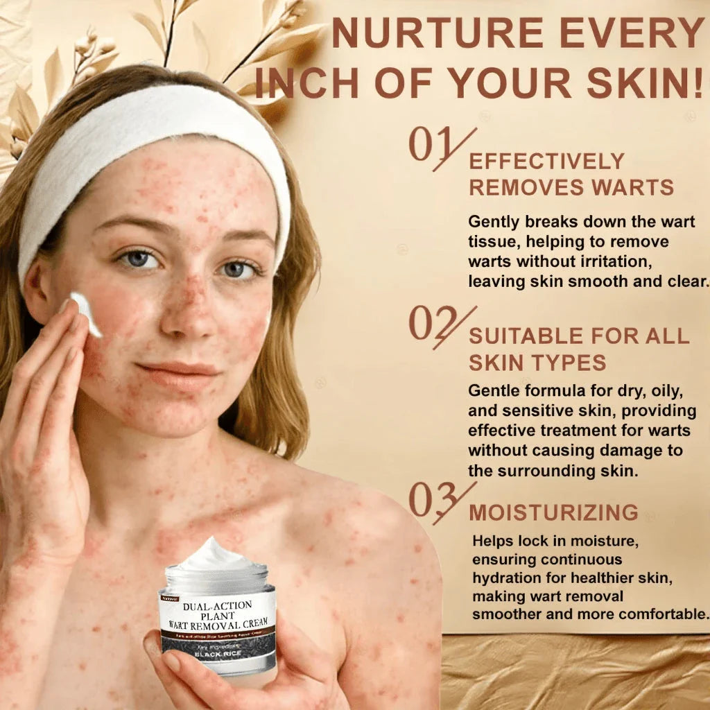 Natravor® Black Rice Skin Repair Essence Cream ⚕️ FDA Certified (Removes warts and skin growths, improves keratin buildup and seborrheic dermatitis, follicular keratosis, age spots, and bruising)